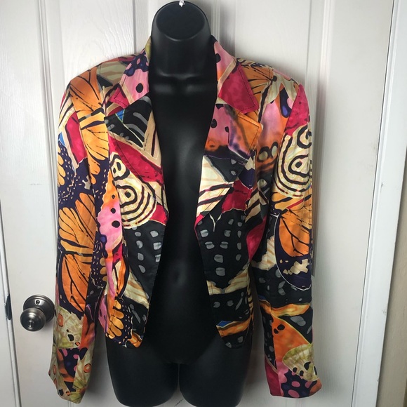 Alberto Makali silk blazer – size 14 - Picture 3 of 9